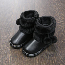 Load image into Gallery viewer, Winter Children's Snow Boots Kids Leather Shoes Plush Cotton Boots Slip-On Waterproof Girls Boots Fashion Kids Boots Size 21-30