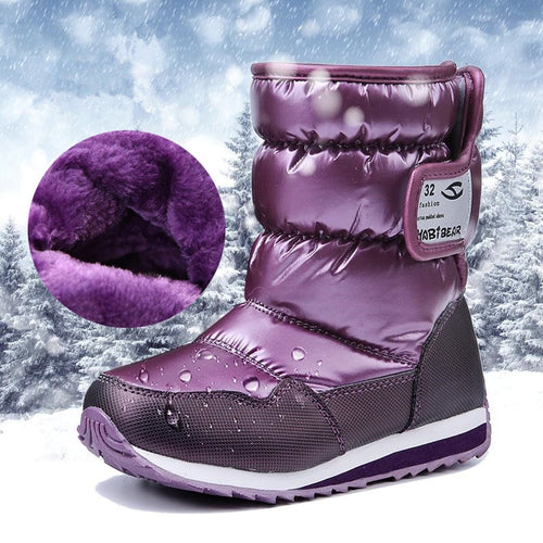 Winter Warm Shoes Fashion Waterproof, Children's Shoes Girls Boys Boots Perfect