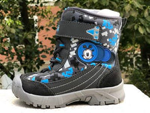 Load image into Gallery viewer, Waterproof Boys Snow Boots With Plush Warm Cotton Boots For Kids Non-slip Children's Winter Shoes Size 26-30