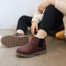 Load image into Gallery viewer, Children's shoes autumn and winter Baby Korean version of Martin boots leather waterproof Kids Girls &amp;Boys boots