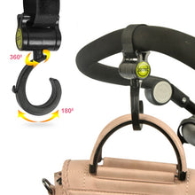 Load image into Gallery viewer, Baby Stroller Hooks Multifunctional Rotate 360 Diaper Bag Hanger Baby Activity Gear Stroller Accessories 2pcs/set