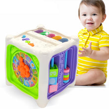 Load image into Gallery viewer, Multifunctional Musical Toys Toddler Baby Box Music Activity Cube Gear Clock Geometric Blocks Sorting Educational Toys