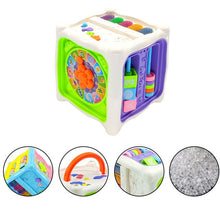 Load image into Gallery viewer, Multifunctional Musical Toys Toddler Baby Box Music Activity Cube Gear Clock Geometric Blocks Sorting Educational Toys