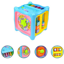 Load image into Gallery viewer, Multifunctional Musical Toys Toddler Baby Box Music Activity Cube Gear Clock Geometric Blocks Sorting Educational Toys