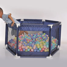 Load image into Gallery viewer, Baby Playpen Portable Indoor Outdoor Kids Activity Gear Safety 100pcs 6cm Sea Balls