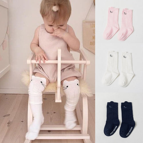 Lovely Sweet Baby Girls Tights Over Knee Socks Cotton Tights 0-4Y