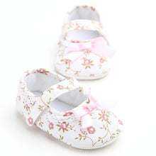 Load image into Gallery viewer, Mary Jane Ballet Dress Baby Toddler First Walkers Crib Floral Soft Soled Anti-Slip Shoes Infant Newborn Girls Princess Shoes