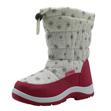 Load image into Gallery viewer, Winter Snow Waterproof kids Girls Boots Shoes Flat Warm with Wool Lining