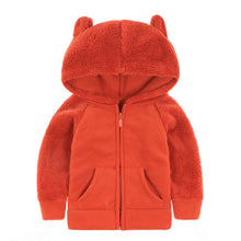 Load image into Gallery viewer, Fall Winter for Children Boys' Fur Soft Fleece Hoodie Hooded Jacket Outerwear Coat Clothing with Cartoon Bear Ears high quality