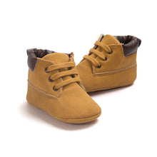Load image into Gallery viewer, Infant Baby Boy &amp; Girl Soft Sole PU Leather First Walkers Crib Shoes 0->18 Months