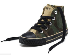 Load image into Gallery viewer, Children's shoes Boys and Girls high-top Canvas Shoes 2018 Spring and Autumn Camouflage Handsome Shoes
