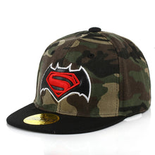 Load image into Gallery viewer, New Boys Girls Camo Caps Children Batman Visor Kids Beanie Hip Hop Hats Baby Sunshade Hats Casquette Baseball Cap Snapback DS19