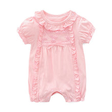 Load image into Gallery viewer, Newborn Baby Girl Clothes Lace Flowers Jumpsuits and Hats, Sets Princess