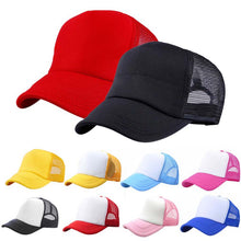 Load image into Gallery viewer, Baseball Hat for Boy Girls Caps Kids Summer Hats Boys Peaked toddler Baby Snapback child girl caps Trucker Cap