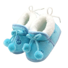 Load image into Gallery viewer, Winter Sweet Newborn Baby Girls Princess Winter Boots First Walkers Soft Soled Infant Toddler Kids Girl Footwear Shoes