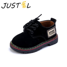 Load image into Gallery viewer, JUSTSL 2017 children's casual shoes British style comfortable fashion sneakers for boys girls outdoor kids leather shoes