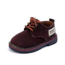 Load image into Gallery viewer, JUSTSL 2017 children's casual shoes British style comfortable fashion sneakers for boys girls outdoor kids leather shoes