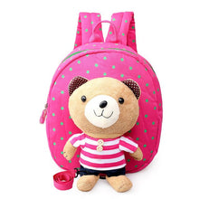 Load image into Gallery viewer, Cartoon Bear Baby Harnesses Leashes Walking Anti-lost Bag Safety Activity&amp;Gear Plush Backpack Children School bags 4 colors