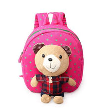 Load image into Gallery viewer, Cartoon Bear Baby Harnesses Leashes Walking Anti-lost Bag Safety Activity&amp;Gear Plush Backpack Children School bags 4 colors