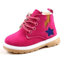 Load image into Gallery viewer, HaoChengJiaDe Children's Boys Girls Winter Fur Boots Kids Non-slip Warm Snow Boots Wool Students Sports Shoes Brown Black Brown
