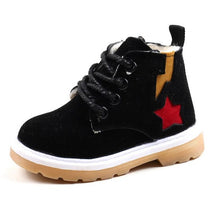 Load image into Gallery viewer, HaoChengJiaDe Children's Boys Girls Winter Fur Boots Kids Non-slip Warm Snow Boots Wool Students Sports Shoes Brown Black Brown