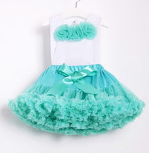 Load image into Gallery viewer, NEW baby tutu set Girls' Baby Clothing chiffon pettiskirt set girls clothing set two pieces baby 1 birthday set