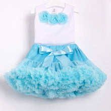 Load image into Gallery viewer, NEW baby tutu set Girls' Baby Clothing chiffon pettiskirt set girls clothing set two pieces baby 1 birthday set