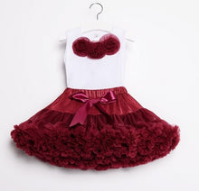 Load image into Gallery viewer, NEW baby tutu set Girls' Baby Clothing chiffon pettiskirt set girls clothing set two pieces baby 1 birthday set