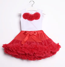 Load image into Gallery viewer, NEW baby tutu set Girls' Baby Clothing chiffon pettiskirt set girls clothing set two pieces baby 1 birthday set