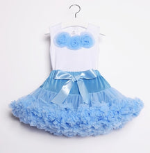 Load image into Gallery viewer, NEW baby tutu set Girls' Baby Clothing chiffon pettiskirt set girls clothing set two pieces baby 1 birthday set