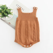 Load image into Gallery viewer, INS Summer Knitted Rompers Newborn In Baby Girls' Rompers&amp;Jumpsuit Vest Top Tee Kids Boys Gray Rompers 0-3 Years Girl Clothing