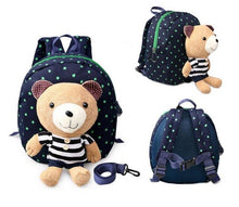 Load image into Gallery viewer, Cartoon Cute Bear Baby Harnesses Leashes Activity&amp;Gear Walking Anti-lost Bag for kids Safety Plush Backpack Child School bags