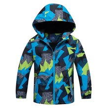 Load image into Gallery viewer, Kids Clothes Children Outerwear Warm Polar Fleece Coat Hooded Waterproof Windproof Baby Boys Jackets For 3-12Y Autumn Winter