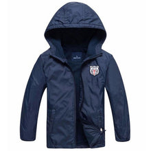 Load image into Gallery viewer, Kids Clothes Children Outerwear Warm Polar Fleece Coat Hooded Waterproof Windproof Baby Boys Jackets For 3-12Y Autumn Winter
