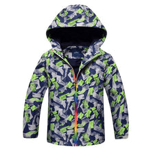 Load image into Gallery viewer, Kids Clothes Children Outerwear Warm Polar Fleece Coat Hooded Waterproof Windproof Baby Boys Jackets For 3-12Y Autumn Winter