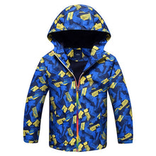 Load image into Gallery viewer, Kids Clothes Children Outerwear Warm Polar Fleece Coat Hooded Waterproof Windproof Baby Boys Jackets For 3-12Y Autumn Winter