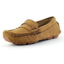 Load image into Gallery viewer, Handmade Slip on Leather Shoes for Kids 2018 New Suede Children's Sneakers Boys Loafers Autumn Flats with Plus Size 23-39 B08243