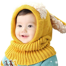 Load image into Gallery viewer, Children Hat Winter Warm Kids Comfortable Knitted Hat Smile Face Solid Cap Earflap Beanie Crochet Baby Boys Clothes Girls Hats