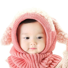 Load image into Gallery viewer, Children Hat Winter Warm Kids Comfortable Knitted Hat Smile Face Solid Cap Earflap Beanie Crochet Baby Boys Clothes Girls Hats