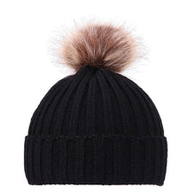 Load image into Gallery viewer, Children Hat Winter Warm Kids Comfortable Knitted Hat Smile Face Solid Cap Earflap Beanie Crochet Baby Boys Clothes Girls Hats