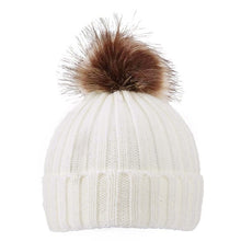 Load image into Gallery viewer, Children Hat Winter Warm Kids Comfortable Knitted Hat Smile Face Solid Cap Earflap Beanie Crochet Baby Boys Clothes Girls Hats
