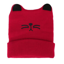 Load image into Gallery viewer, Children Hat Winter Warm Kids Comfortable Knitted Hat Smile Face Solid Cap Earflap Beanie Crochet Baby Boys Clothes Girls Hats