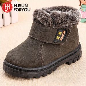 Genuine Leather Boots Boy and Girls Winter Footwear