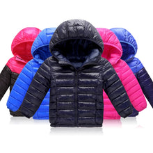 Load image into Gallery viewer, Children's Outerwear Coat Boy Girl Warm Hooded Cotton-Padded 3->12 Years