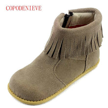 Load image into Gallery viewer, Winter warm boots for girls children's shoes girls snow boots girl baby fringe boots kids martin boots warm shoes