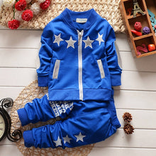 Load image into Gallery viewer, Baby Boy Clothes Sets Small Child Sport tracksuit Star Zip cardigan
