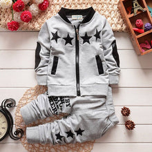 Load image into Gallery viewer, Baby Boy Clothes Sets Small Child Sport tracksuit Star Zip cardigan