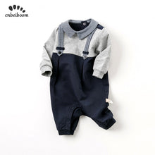 Load image into Gallery viewer, Baby Rompers  Boys' Baby Clothing onesies 2019 new spring newborn gentlemen cotton romper boy long sleeve jumpsuits for birthday