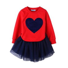 Load image into Gallery viewer, Humor Bear Autumn Kids Baby Girl Clothes Long Sleeve T-shirt+Grid Skirt +bowknot Casual 3PCS suits Student Girls' Clothing Sets