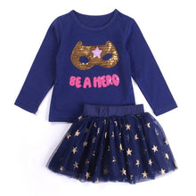 Load image into Gallery viewer, Humor Bear Autumn Kids Baby Girl Clothes Long Sleeve T-shirt+Grid Skirt +bowknot Casual 3PCS suits Student Girls' Clothing Sets